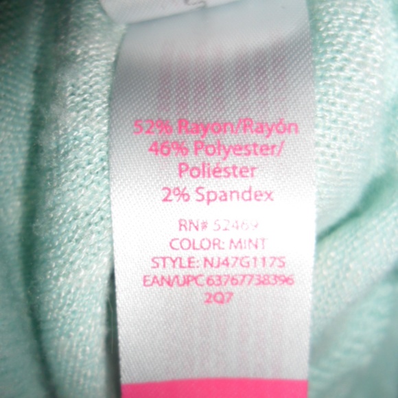 No Boundries Tunic Mint Long Sleeve Pullover Sz S - Picture 6 of 6